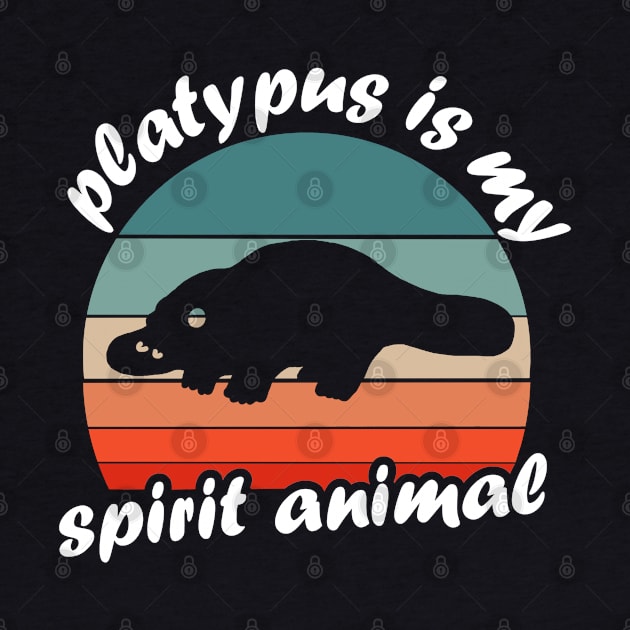 My spirit animal platypus saying late riser by FindYourFavouriteDesign